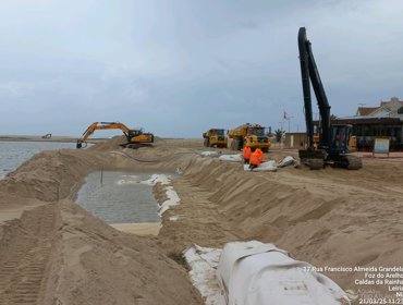 Concluída obra de Proteção do Emissário Submarino de descarga da Foz do Arelho 