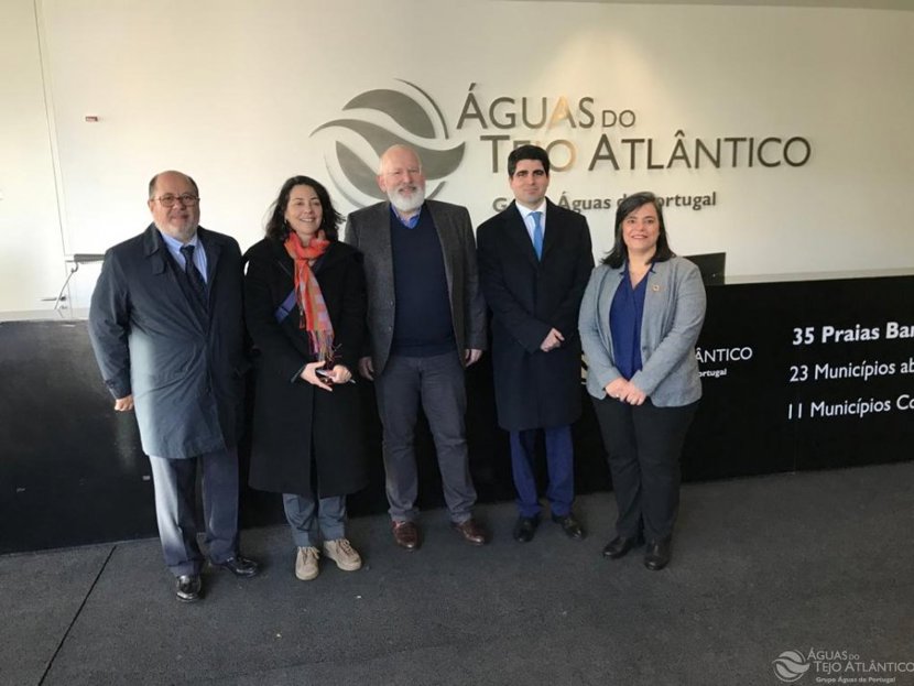 Vice-Presidente Executivo da Comissão Europeia, Frans Timmermans, visita ETAR de Alcântara
