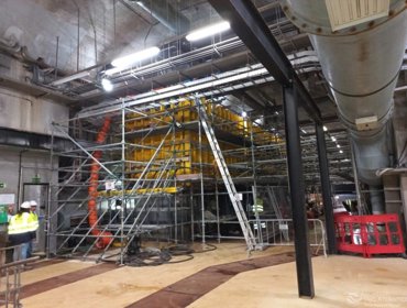 Obra de remodelação na Fábrica de Água da Guia