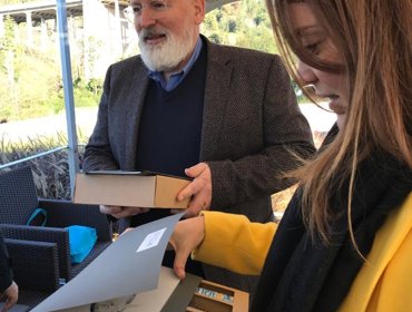 Vice-Presidente Executivo da Comissão Europeia, Frans Timmermans, visita ETAR de Alcântara 