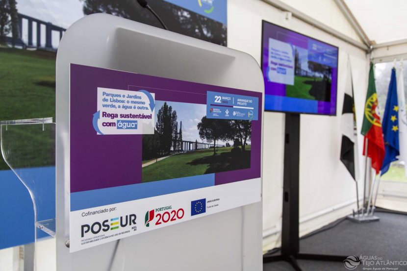 Parque das Nações regado com água+