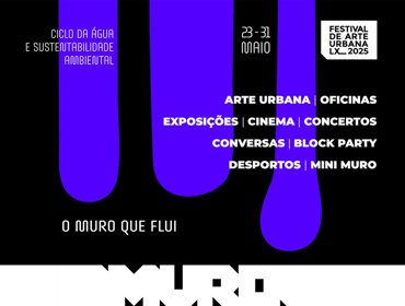 Festival MURO assenta base na Fábrica de Água de Alcântara