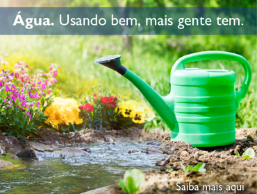 Água. Usando bem, mais gente tem.