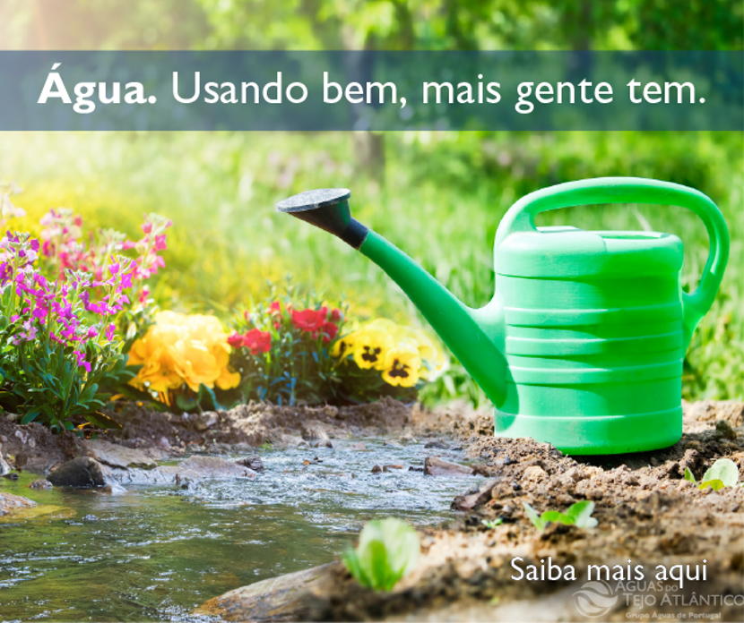 Água. Usando bem, mais gente tem.