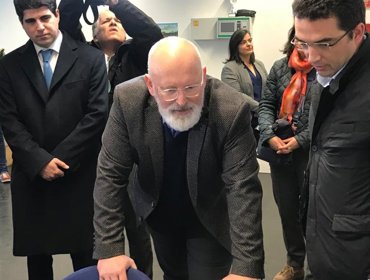 Vice-Presidente Executivo da Comissão Europeia, Frans Timmermans, visita ETAR de Alcântara 