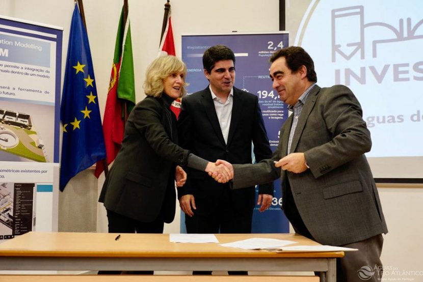 Assinatura de contrato para Beneficiação da Fábrica de Água de Arruda dos Vinhos
