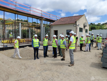 Executivo Municipal visita empreitada de Beneficiação da Fábrica de Água de Arruda dos Vinhos