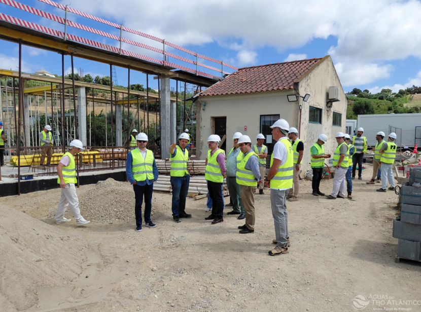 Executivo Municipal visita empreitada de Beneficiação da Fábrica de Água de Arruda dos Vinhos